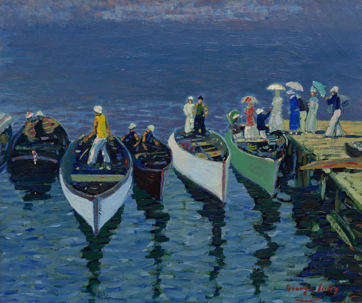 Holiday on the Hudson by George Luks, painting, 1907-1917