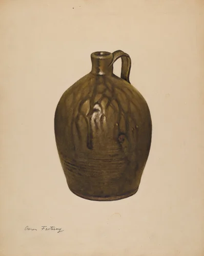 Jug by Aaron Fastovsky, index of american design, 1938