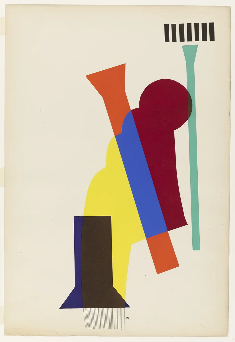 Concrete Mixer from Revolving Doors by Man Ray, print, 1926