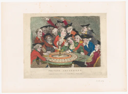 Private Amusement by Thomas Rowlandson, print, 1786