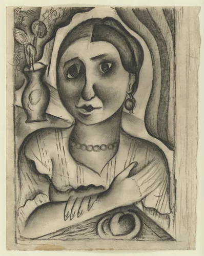 Portrait of a Woman by Pavel Tchelitchew, drawing, 1923