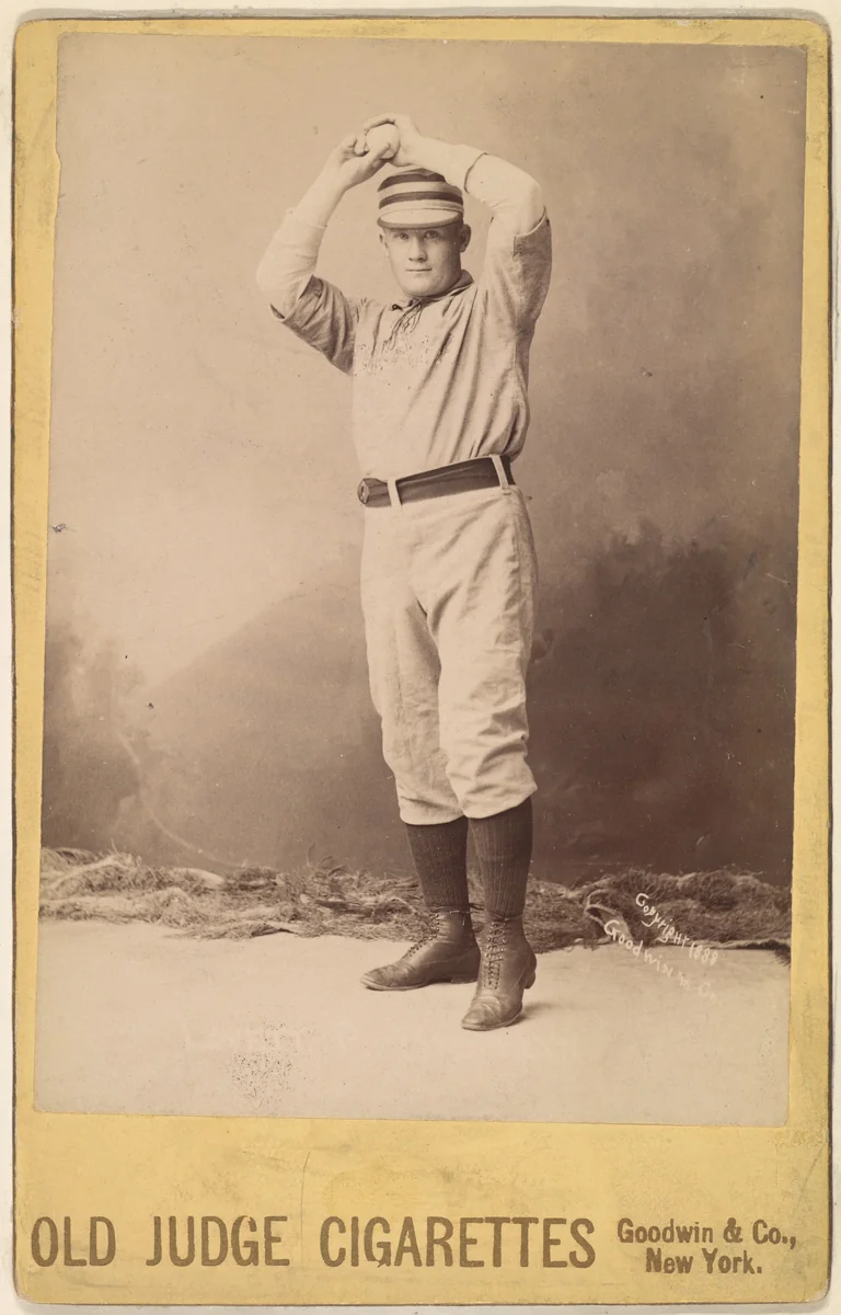Lovett, Pitcher, Brooklyn, from the series Old Judge Cigarettes by Goodwin & Company, photograph, 1888
