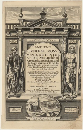 Title Page to John Weever, Ancient Funeral Monuments by Thomas Cecil, print, 1631