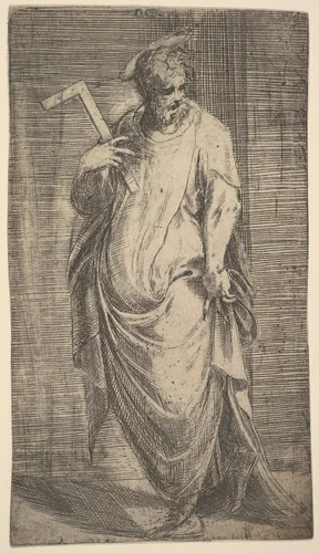 Saint James Minor, from "Christ and the Apostles" by Andrea Schiavone, print, 1543-1553