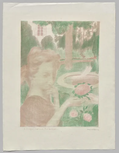 Morning Bouquet, Tears by Maurice Denis, print, 1899