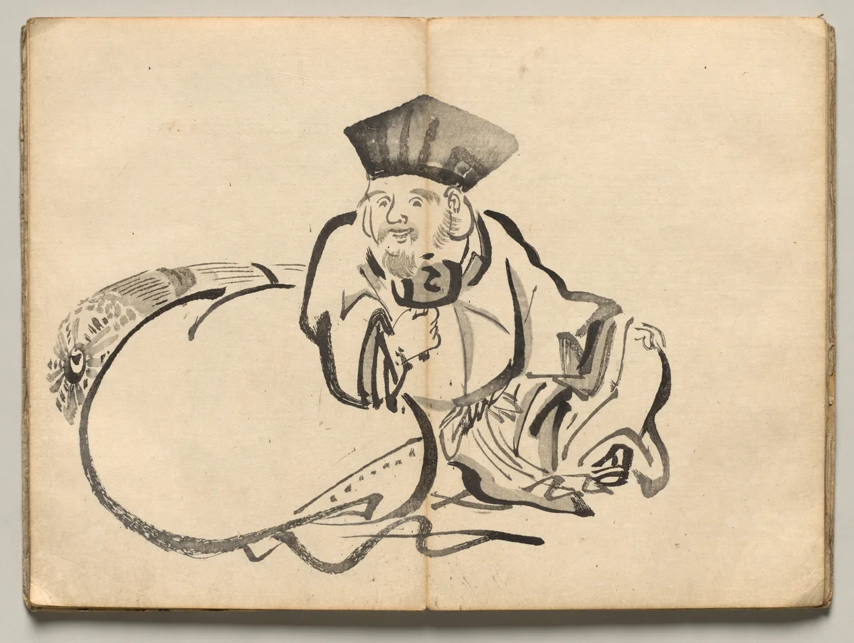Daikoku from Ōkyo Picture Book by Maruyama Ōkyo (円山応挙), book, 1850