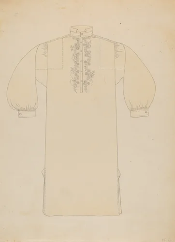 Man's Shirt by Catherine Fowler, index of american design, 1936