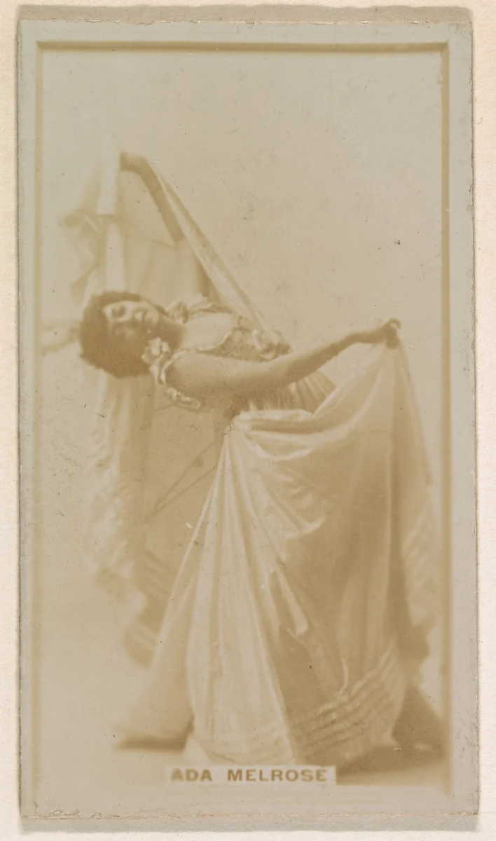 Ada Melrose, from the Actresses series (N245) issued by Kinney Brothers to promote Sweet Caporal Cigarettes by Kinney Brothers Tobacco Company, photograph, 1890
