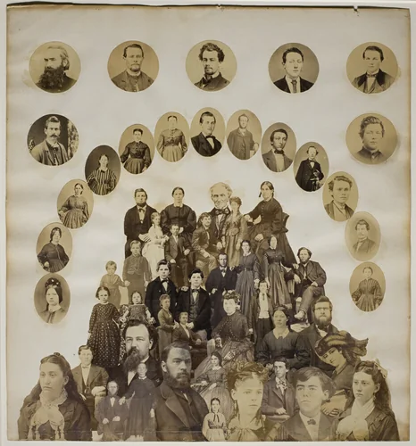 Civil War Collage by Maker unknown, photograph, 1855-1875