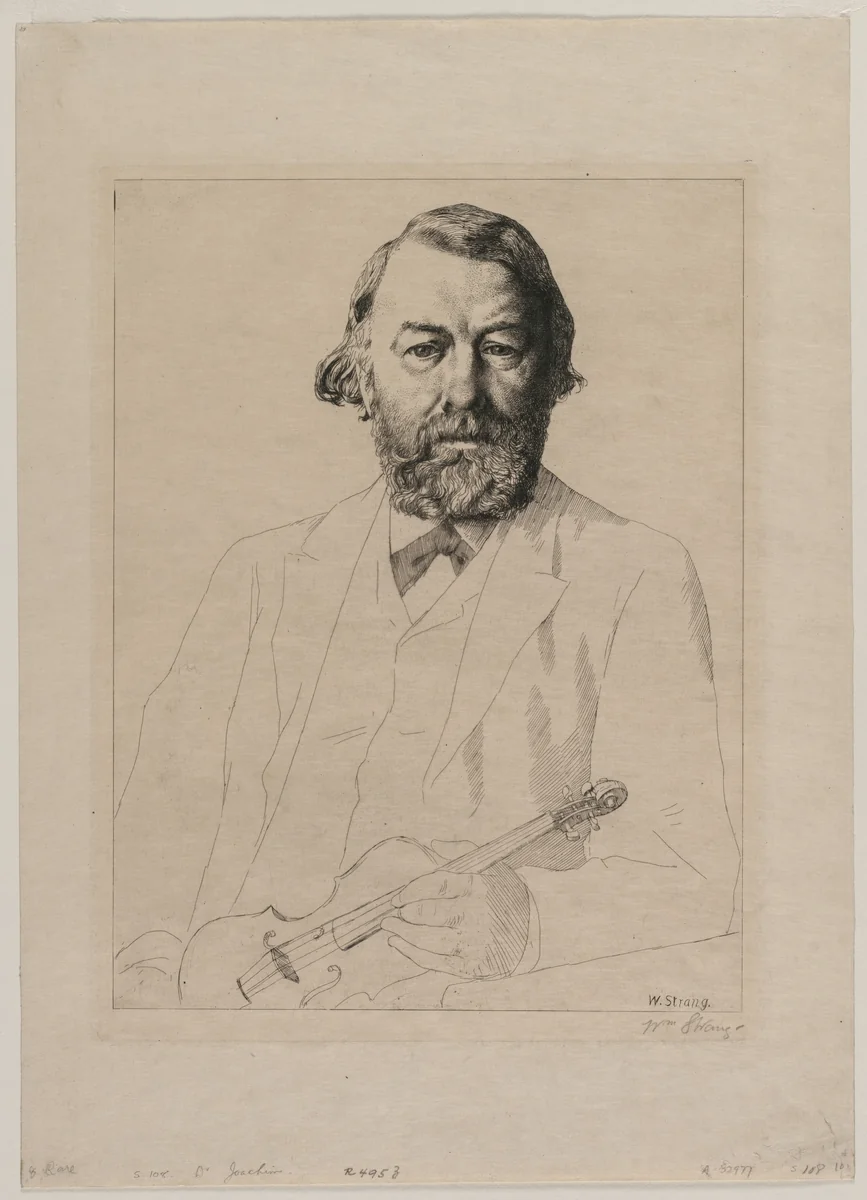 Dr. Joachim by William Strang, print, 1887