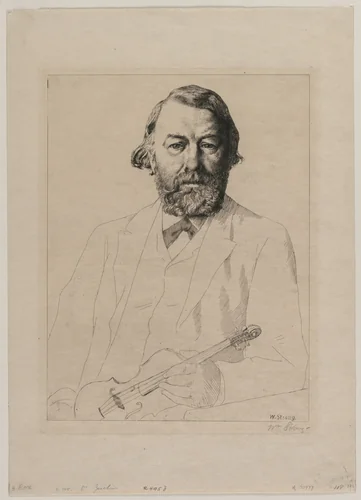 Dr. Joachim by William Strang, print, 1887