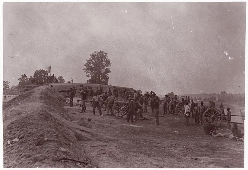 Outer Confederate Line, Petersburg, Captured June 15, 1864 by Timothy O'Sullivan, photograph, 1864