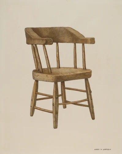 Armchair by Harry Mann Waddell, index of american design, 1940