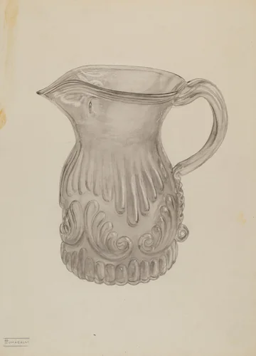 Pitcher by Frank Fumagalli, index of american design, 1937