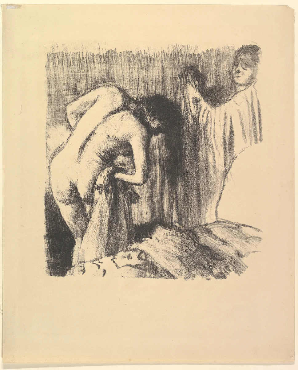 After the Bath III by Edgar Degas, print, 1891-1892