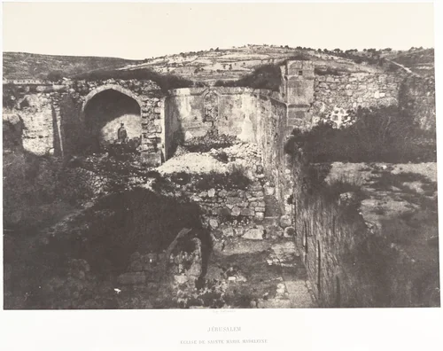 Jérusalem, Église de Sainte-Marie-Madeleine by Auguste Salzmann, photograph, 1854-1859