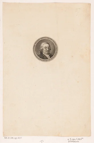 Portret van Nanning van Foreest by Abraham Jacobsz. Hulk, print, 1787