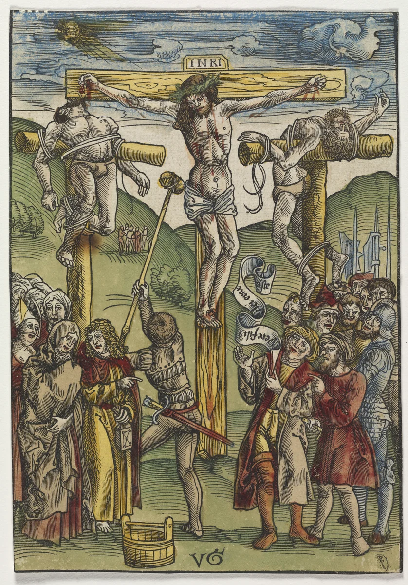 The Passion: The Crucifixion by Urs Graf, print, 1503-1508