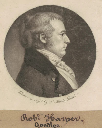 Robert Goodloe Harper by Charles B. J. Févret de Saint-Mémin, print, 1799