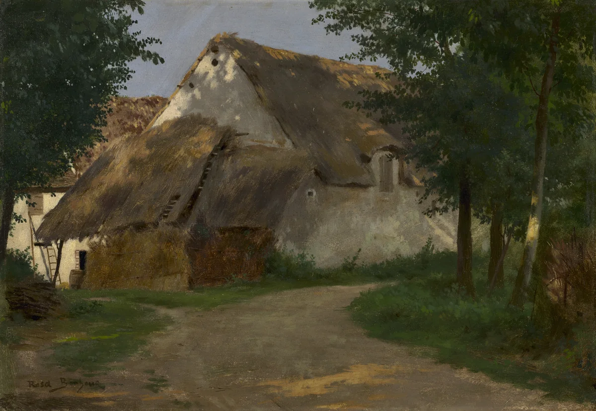 The Farm at the Entrance of the Wood by Rosa Bonheur, painting, 1860-1880