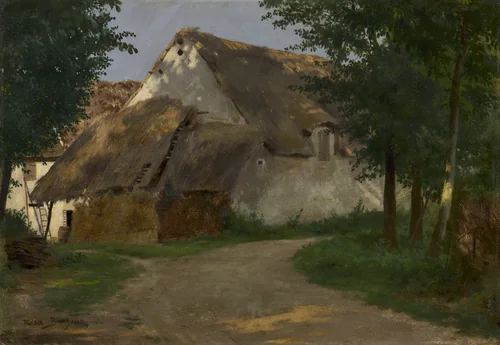 The Farm at the Entrance of the Wood by Rosa Bonheur, painting, 1860-1880