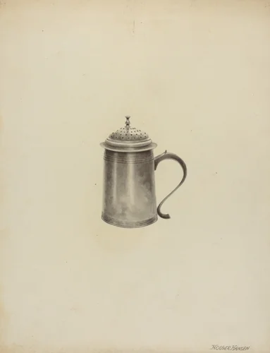 Silver Caster by Holger Hansen, index of american design, 1935-1942