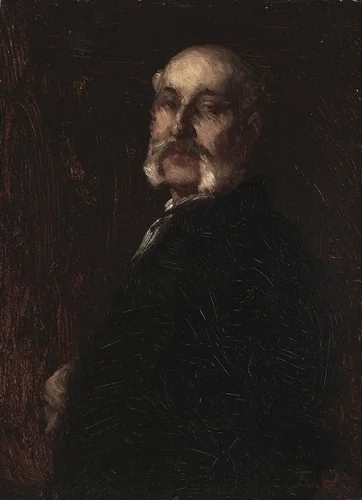 Portrait of Franklin H. Delano by Eastman Johnson, painting, 1876-1886