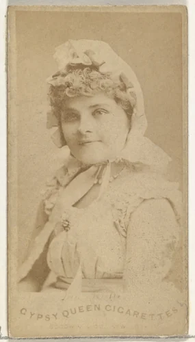 Ida Mulle, from the Actors and Actresses series (N171) for Gypsy Queen Cigarettes by Goodwin & Company, photograph, 1886-1890