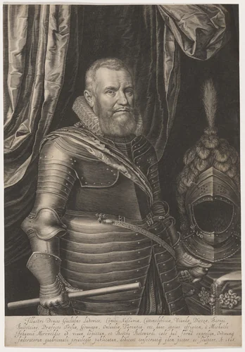 William Louis, Count of Nassau by Boëtius Adams Bolswert; Michiel van Miereveld, print, 1616