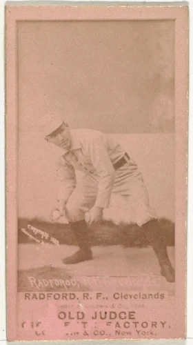Paul Revere "Shorty" Radford, Right Field, Cleveland, from the Old Judge series (N172) for Old Judge Cigarettes by Goodwin & Company, photograph, 1888