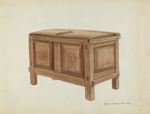 Grain Chest by Majel G. Claflin, index of american design, 1937