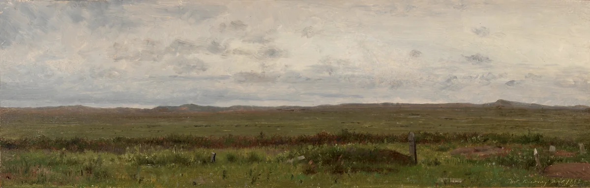 Graves of Travellers, Fort Kearny, Nebraska by Worthington Whittredge, painting, 1866