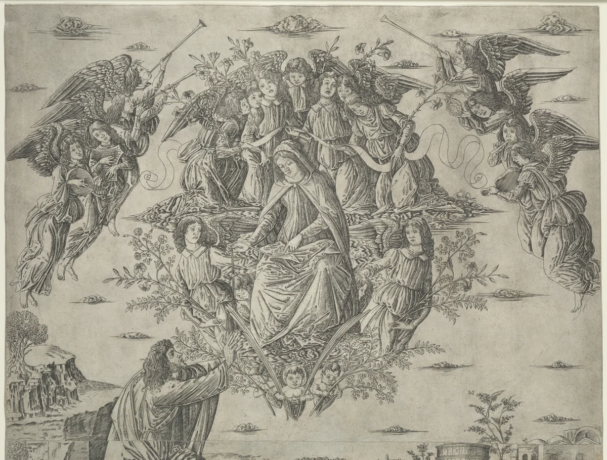 The Assumption of the Virgin by Francesco Rosselli, print, 1490-1500