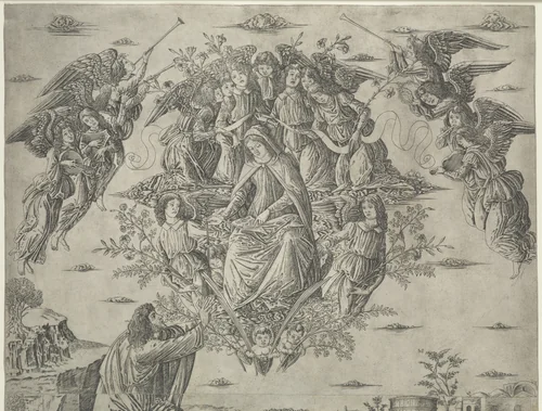 The Assumption of the Virgin by Francesco Rosselli, print, 1490-1500