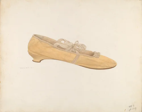 Slipper by Dorothy Dwin, index of american design, 1941