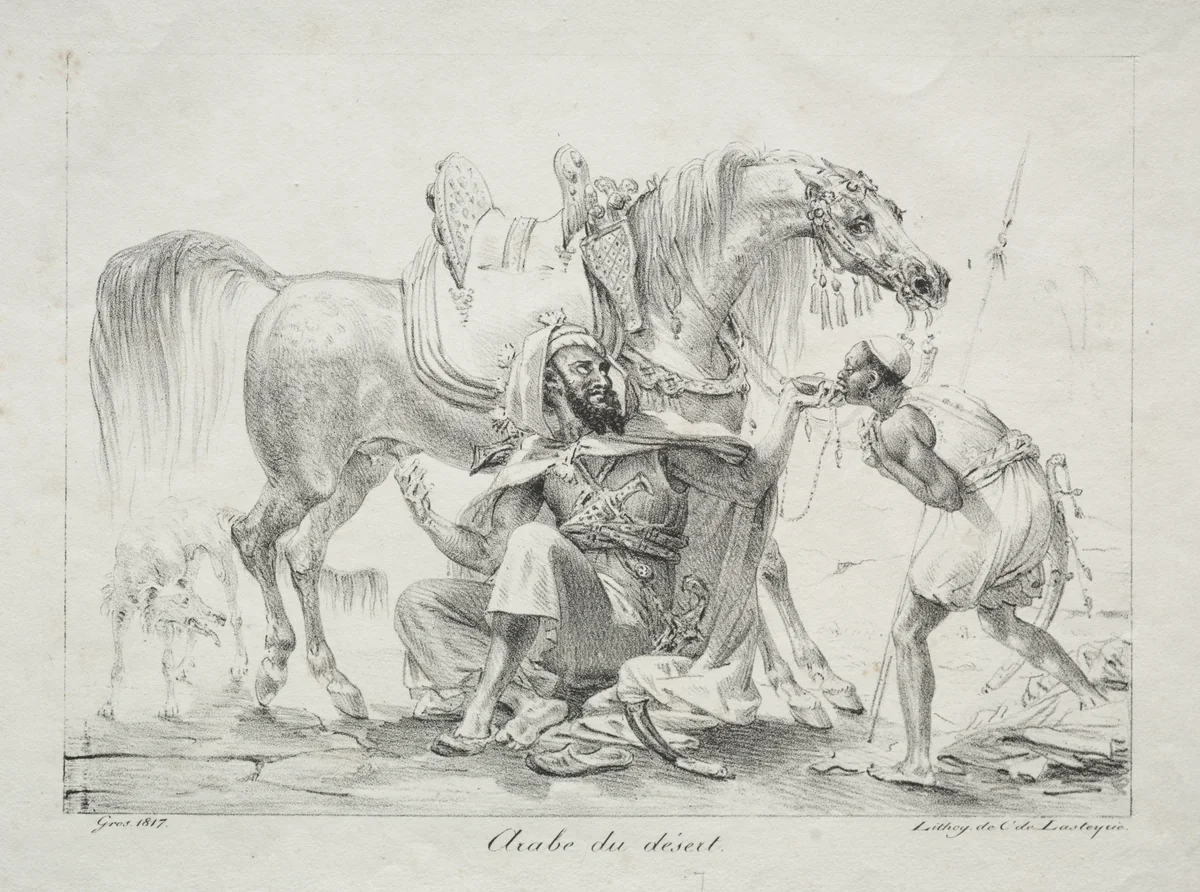 Arab of the Desert by Antoine-Jean Gros, print, 1817