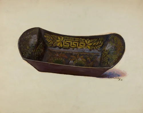 Bread or Apple Tray by Eugene Shellady, index of american design, 1936