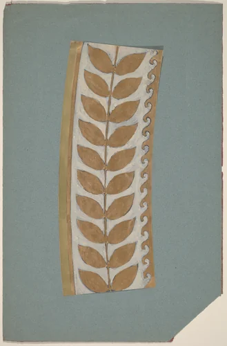 Study for a Border Design by Charles Sprague Pearce, drawing, 1890-1897