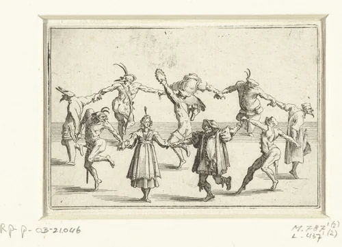 Rondedans by Jacques Callot, print, 1621