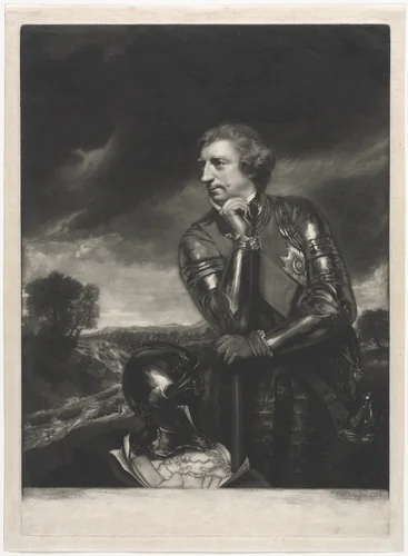 Sir Jeffrey Amherst by James Watson, print, 1766