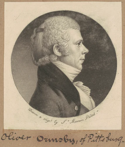 Oliver Ormsby by Charles B. J. Févret de Saint-Mémin, print, 1801