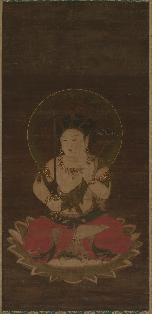 Monju as a Child (Chigo Monju) by Unknown, painting, 1400-1440