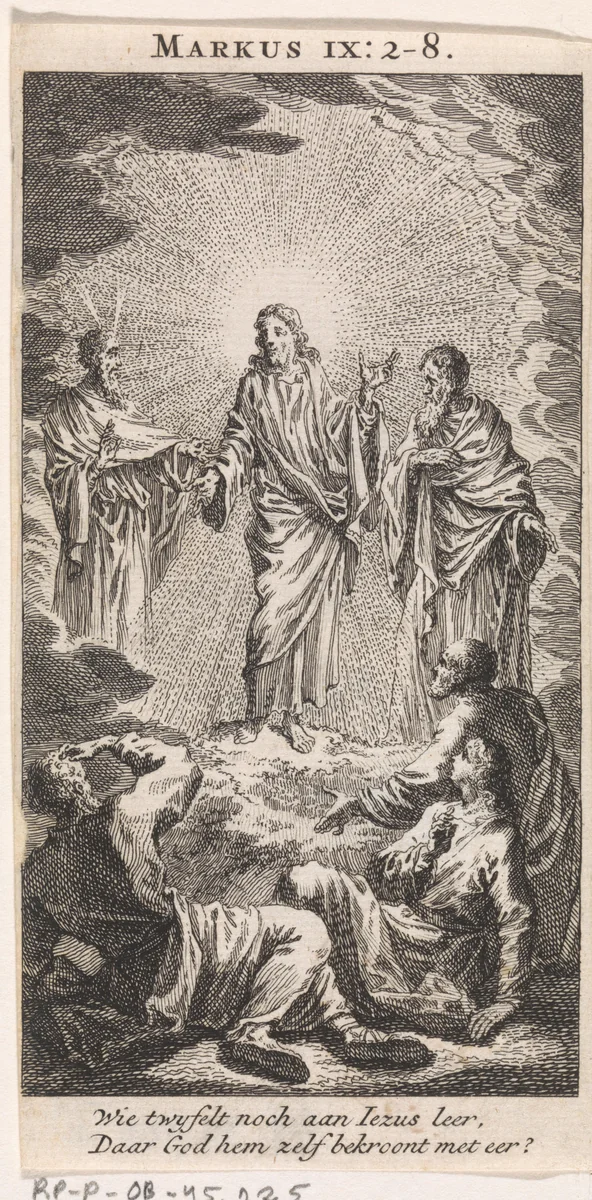 Transfiguratie van Christus op de berg Tabor by anonymous, print, 1712