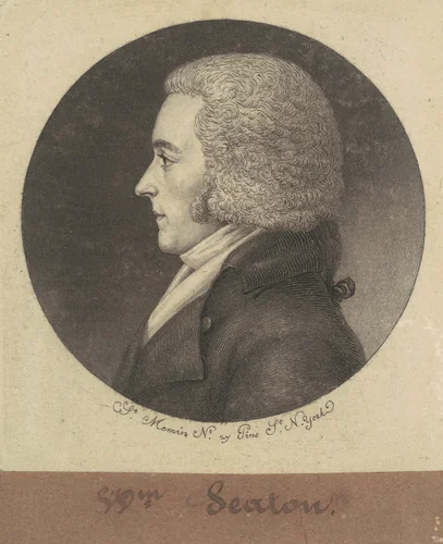 William Seton by Charles B. J. Févret de Saint-Mémin, print, 1797