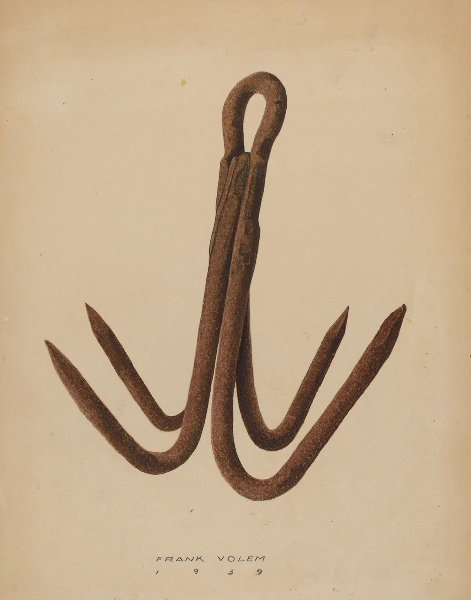 Grappling Hook by Frank Volem, index of american design, 1939