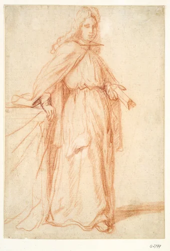 A Dignitary Holding a Document by Pietro Longhi, drawing, 1719-1745