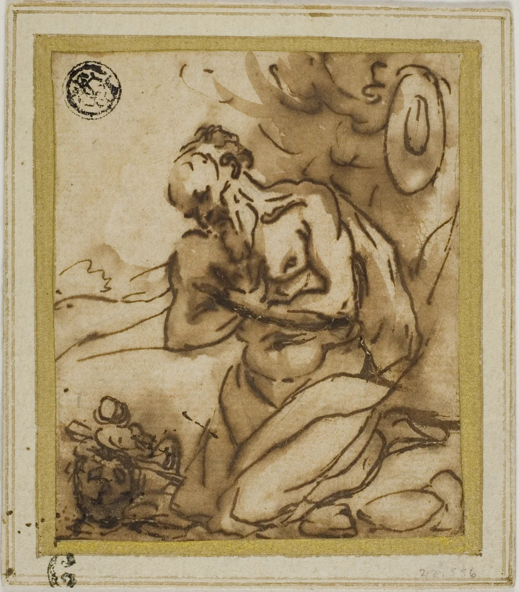 Saint Jerome by Pier Francesco Mola
Luca Cambiaso, drawing, 1600-1649