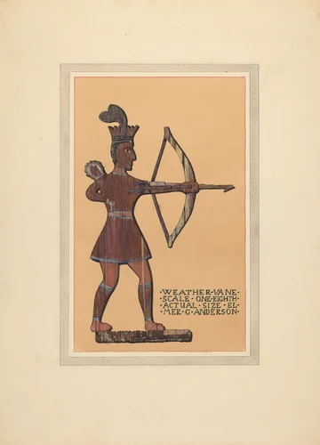 Weather Vane by Elmer G. Anderson, index of american design, 1936