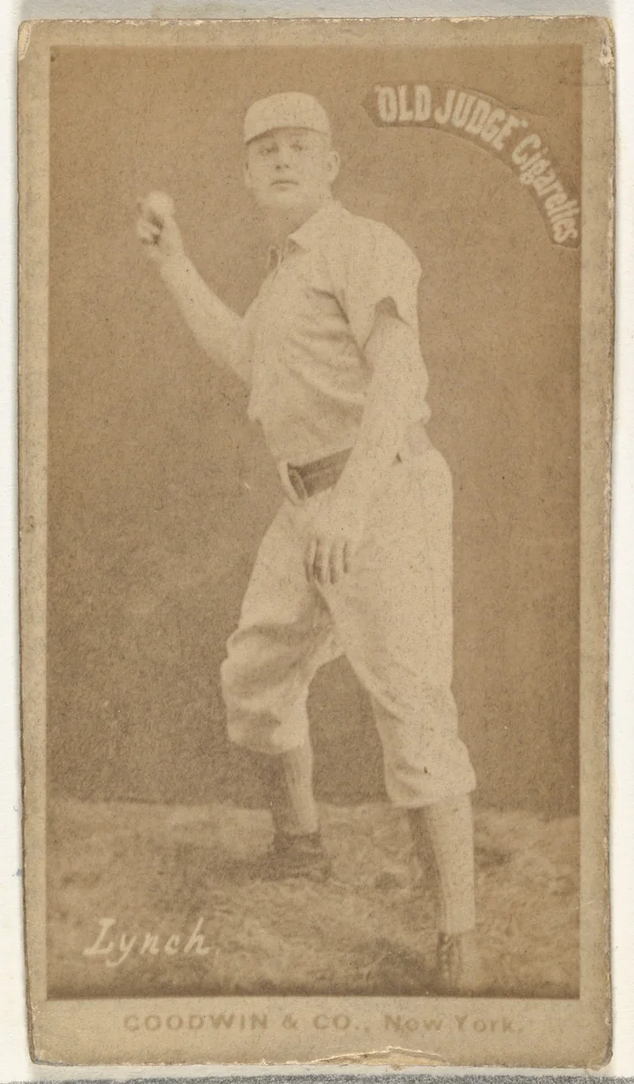 John H. "Jack" Lynch, New York Metropolitans, from the Old Judge series (N172) for Old Judge Cigarettes by Goodwin & Company, photograph, 1887-1890