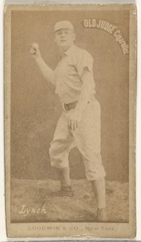 John H. "Jack" Lynch, New York Metropolitans, from the Old Judge series (N172) for Old Judge Cigarettes by Goodwin & Company, photograph, 1887-1890